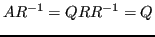 $\displaystyle AR^{-1} = QRR^{-1} = Q $