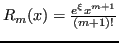 $ R_m(x) = \frac{e^\xi x^{m+1}}{(m+1)!}$