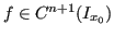 $ f \in C^{n+1}(I_{x_0})$