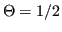 $ \Theta = 1/2$