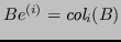 $ Be^{(i)} = \textit{col}_i(B)$